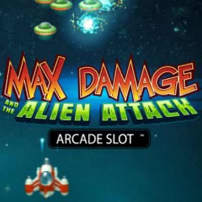 You can play Max Damage and the Alien Attack from Microgaming for real money here